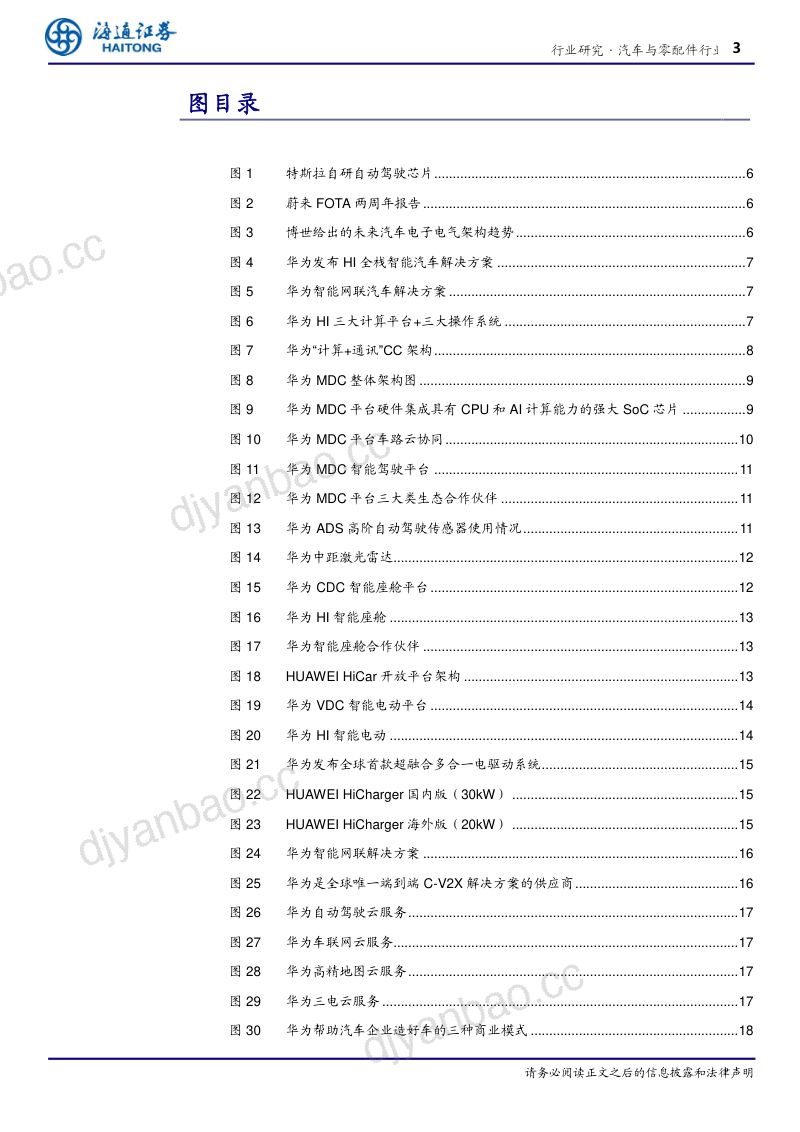 研报汽车与零配件行业软件定义汽车专题一聚焦ICT技术华为赋能车企造好车- 第3页
