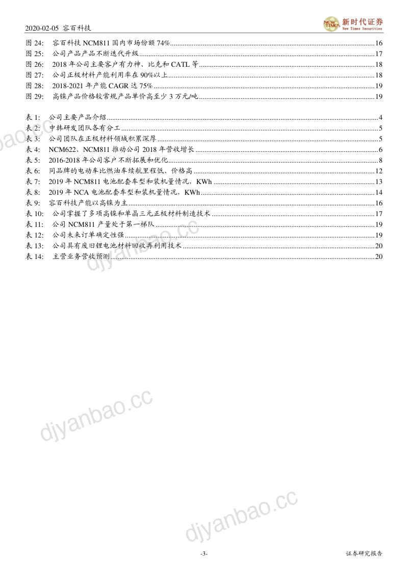 公司研究容百科技-首次覆盖报告高镍正极引领者业绩有望高增长- 第3页