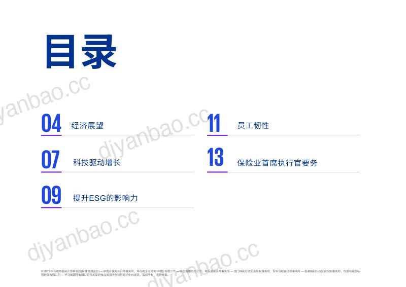 毕马威：2023全球保险业首席执行官展望报告（17页） 第2页