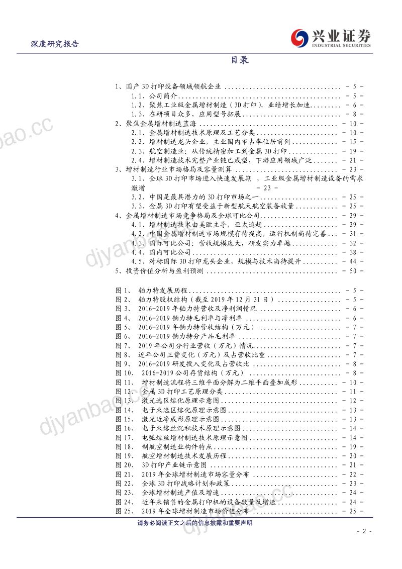 公司研究铂力特-金属增材制造领航员航空航天需求可期- 第2页