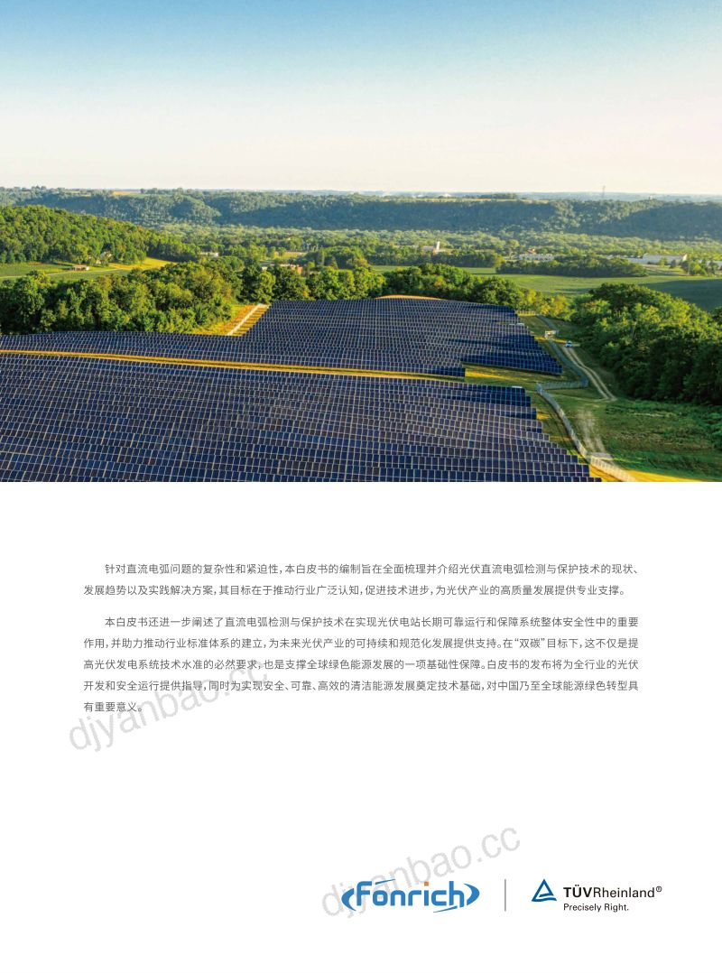 Fonrich丰郅TV莱茵2025光伏系统电弧保护AFCI解决方案白皮书 第3页