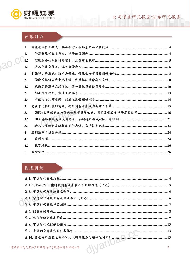 宁德时代-公司研究报告-政策驱动技术优势储能成为第二增长引擎- 第2页