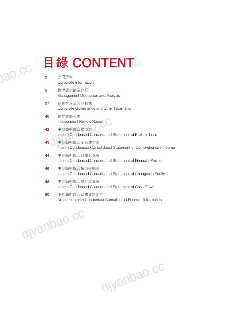 农夫山泉2024中期报告 第2页