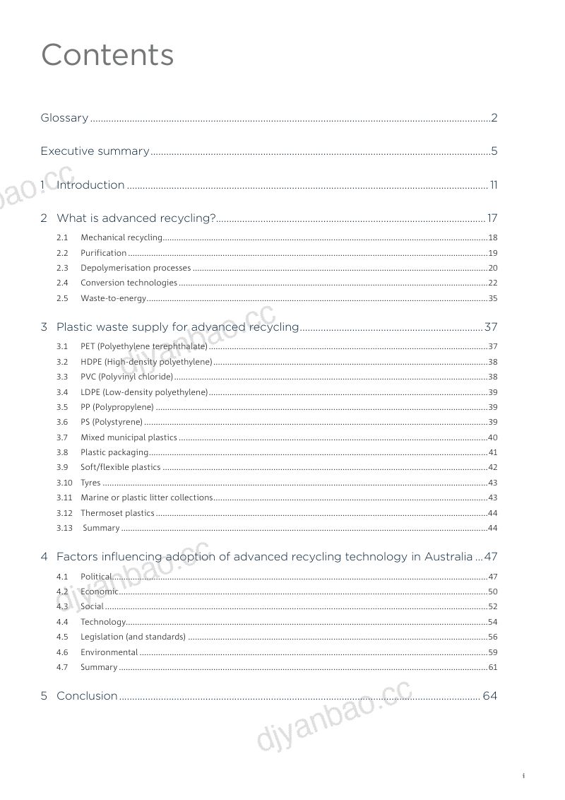 澳大利亚联邦科学与工业研究组织CSIRO2021澳大利亚塑料垃圾回收技术解决方案报告英文版 第3页