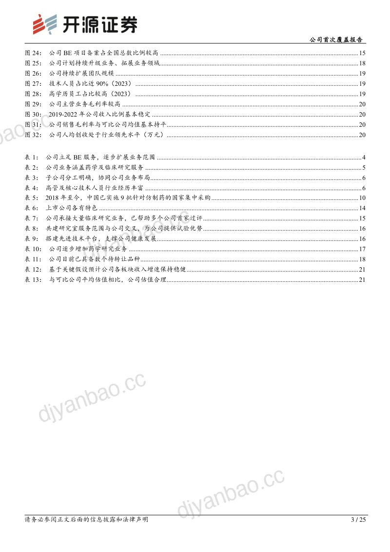 公司首次覆盖报告:立足临床业务,致力打造医疗健康CRO平台 第3页