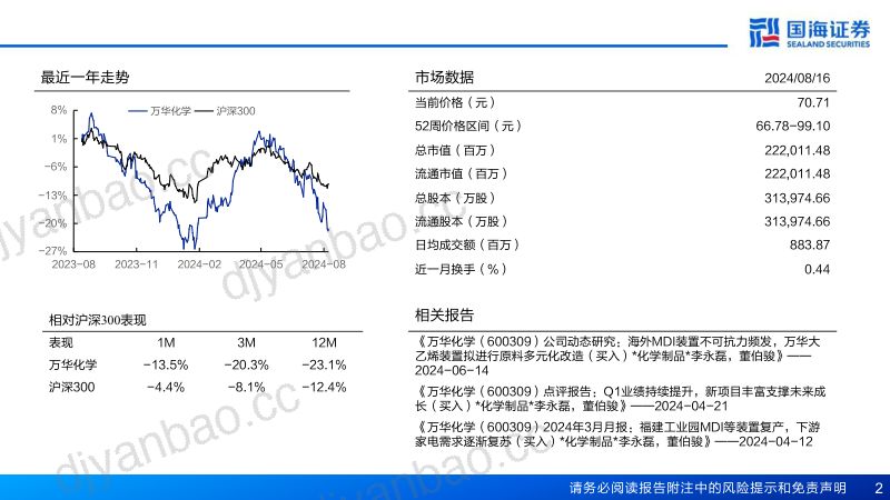 万华化学-公司深度报告系列深度之五聚氨酯优势加强新材料接力成长- 第2页