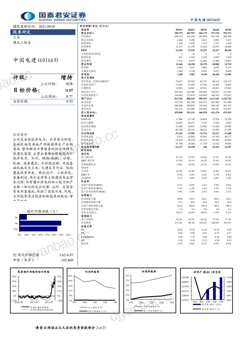 中国电建-电价上涨新增三倍装机待重估BIPV等光伏全球最大EPC- 第2页