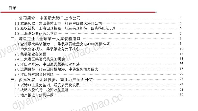 公司研究上港集团-看全球第一集装箱港口演绎港口发展终极形态- 第3页
