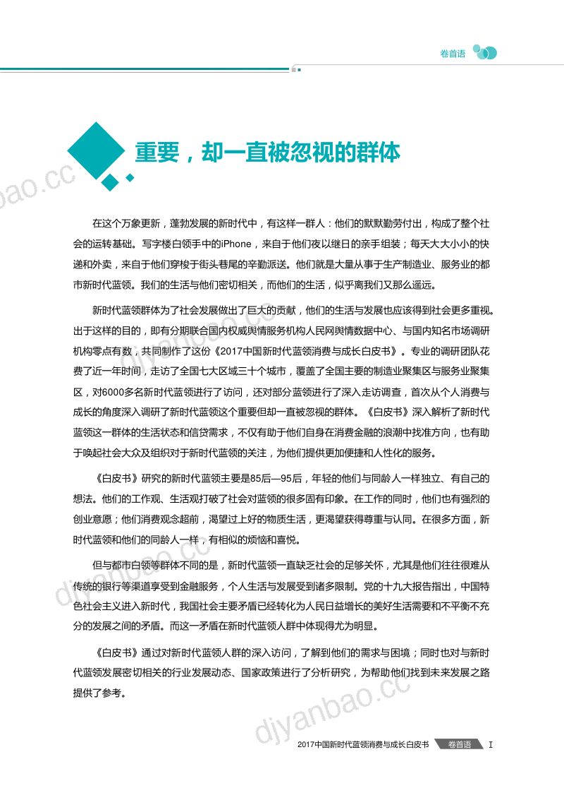 即有分期：2017中国新时代蓝领消费与成长白皮书 第3页