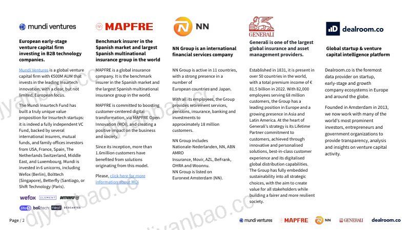 DealroomMapfre2023年全球保险科技现状报告英文版 第2页
