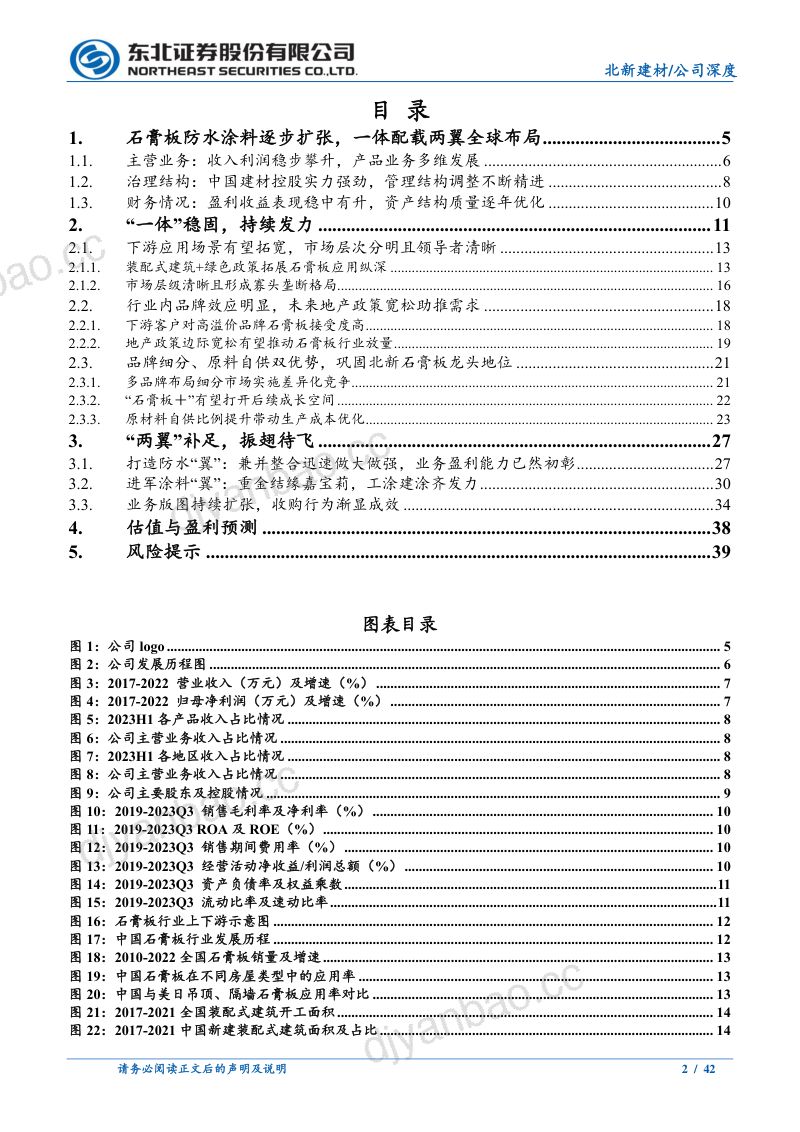 北新建材-公司研究报告-一体持续发力两翼振翅待飞- 第2页