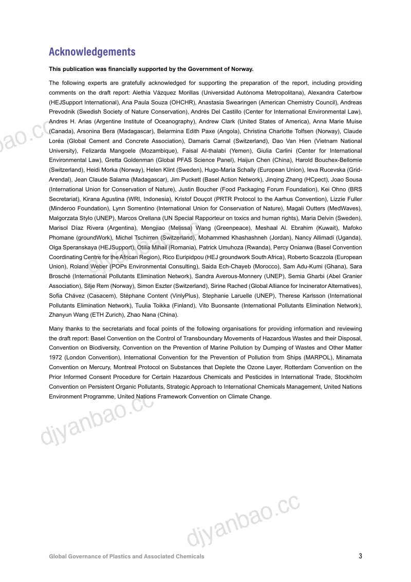 化学品三公约BRS秘书处2023塑料和相关化学品的全球治理报告英文版 第3页