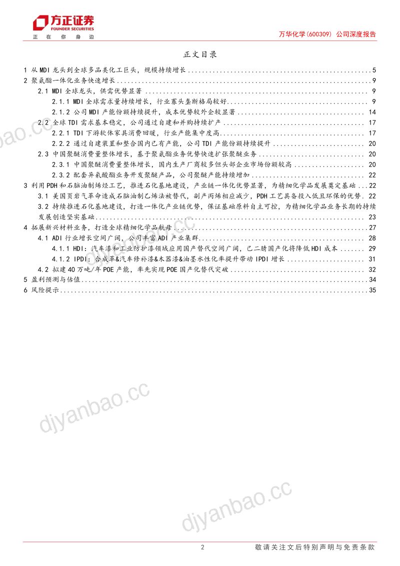 万华化学-公司深度报告从中国的巴斯夫到世界的万华- 第2页
