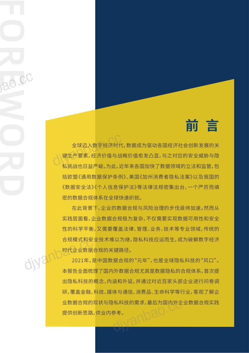 安永2021全球数据合规与隐私科技发展报告 第2页
