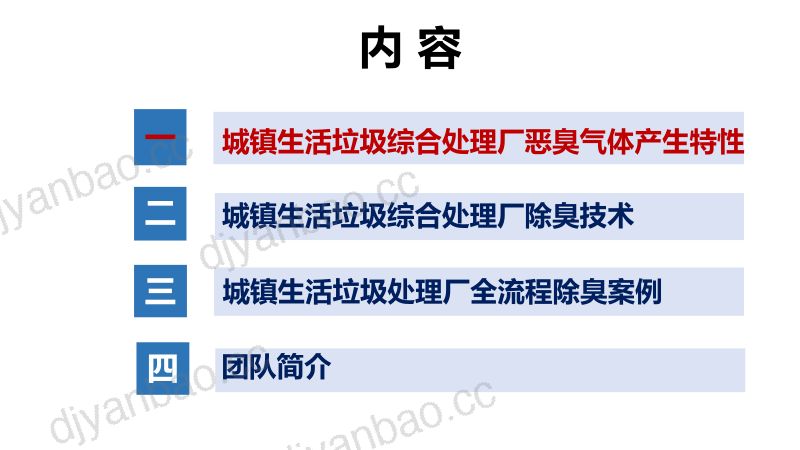 城镇生活垃圾综合处理厂全流程除臭技术应用案例 第2页