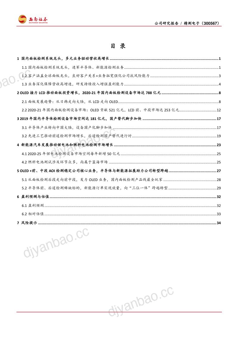 公司研究精测电子-迈向泛半导体检测设备龙头- 第2页