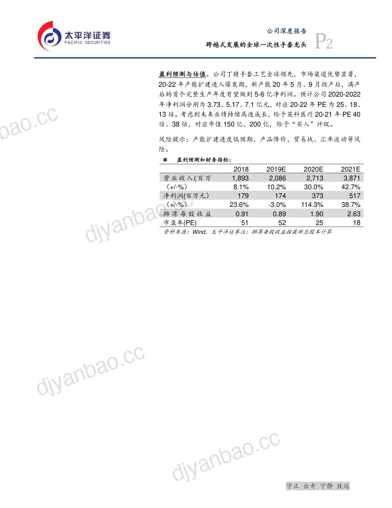 公司研究英科医疗-跨越式发展的全球一次性手套龙头- 第2页