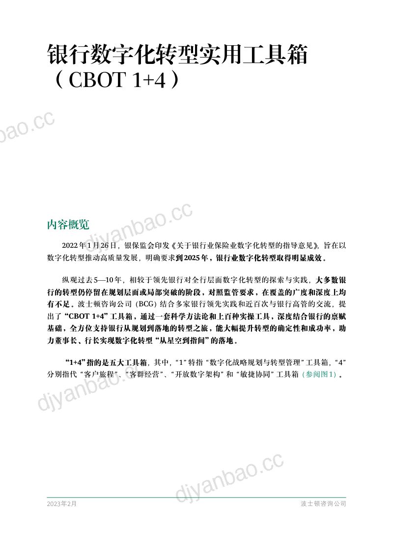 波士顿咨询银行数字化转型实用工具箱CBOT 第3页