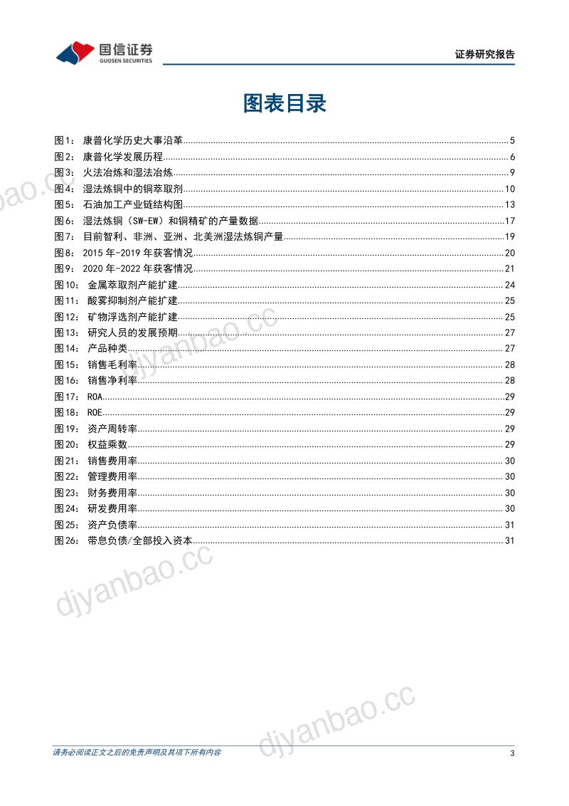 康普化学-公司研究报告-精细化工行业的铜萃取剂全球龙头- 第3页
