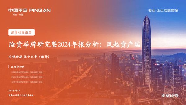 险资举牌研究暨2024年报分析:风起资产端
