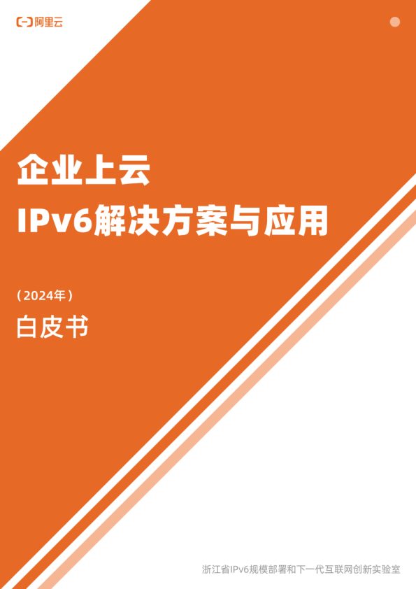 企业上云IPv6解决方案与应用白皮书(2024)