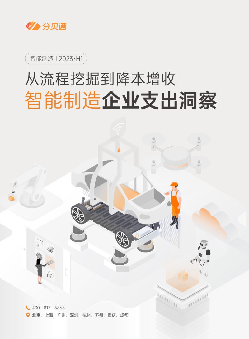 分贝通：从流程挖掘到降本增收-2023上半年智能制造企业支出洞察报告