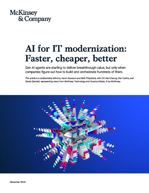 用于 IT 现代化的 AI : 更快、更便宜、更好