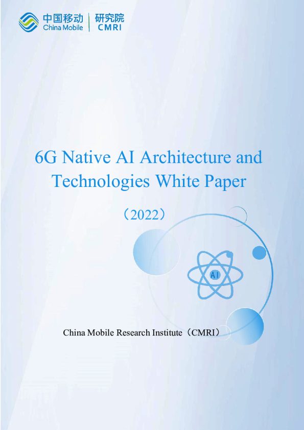 6G Native AI Architecture and Technologies White Paper