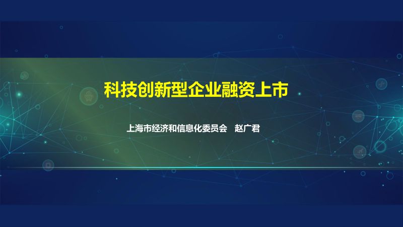 上海市经济和信息化委2024科技创新型企业融资上市报告