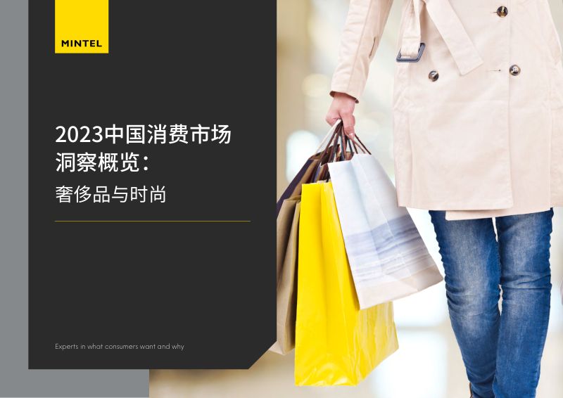 英敏特2023中国消费市场洞察概览奢侈品与时尚
