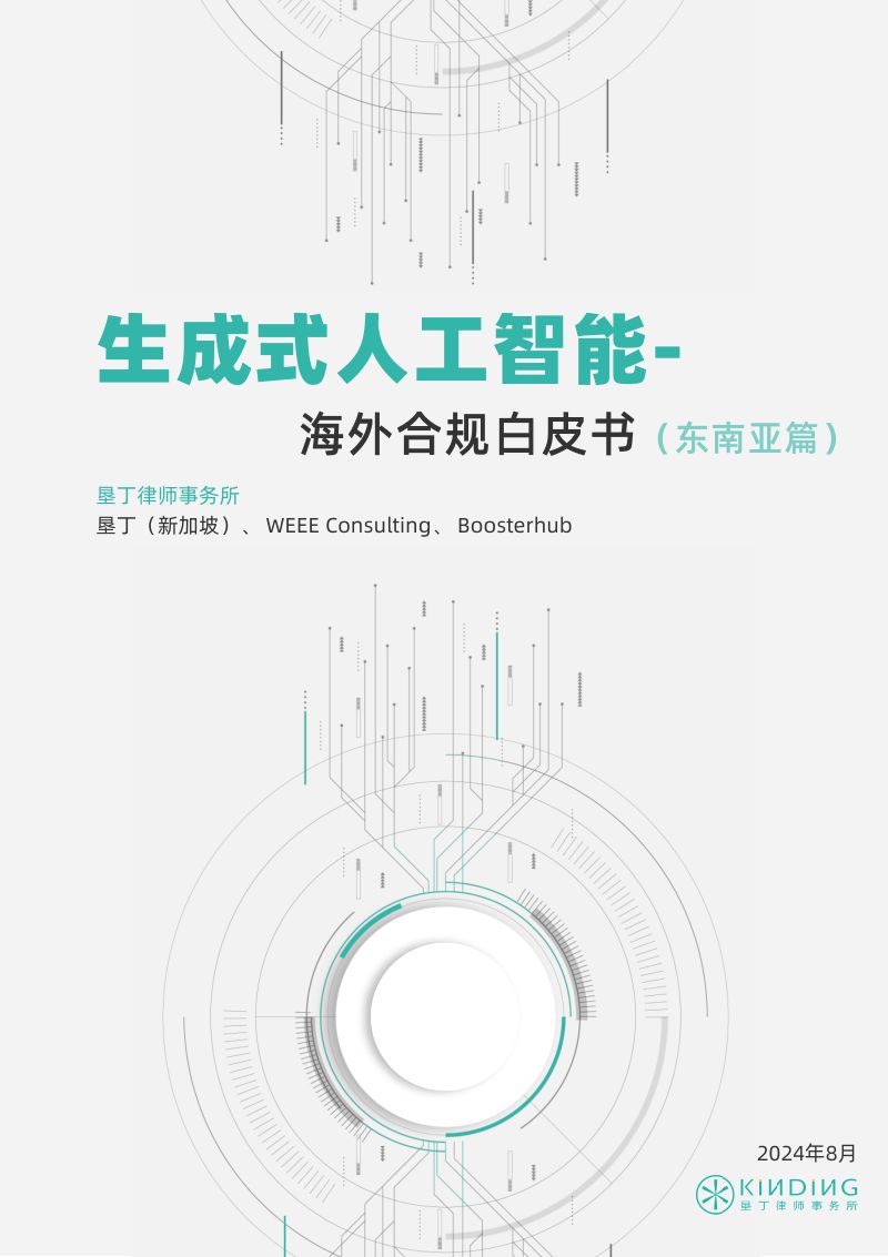 垦丁2024生成式人工智能海外合规白皮书-东南亚篇