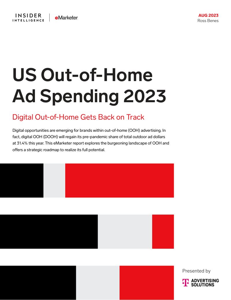 eMarketer2023年美国户外广告支出报告英文版