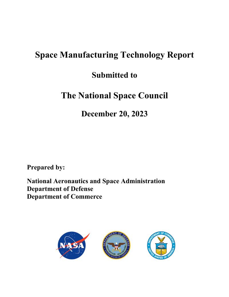 美国国家航空航天局NASA2023航天制造技术报告英文版