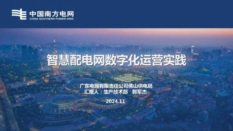 中国南方电网2024智慧配电网数字化运营实践报告