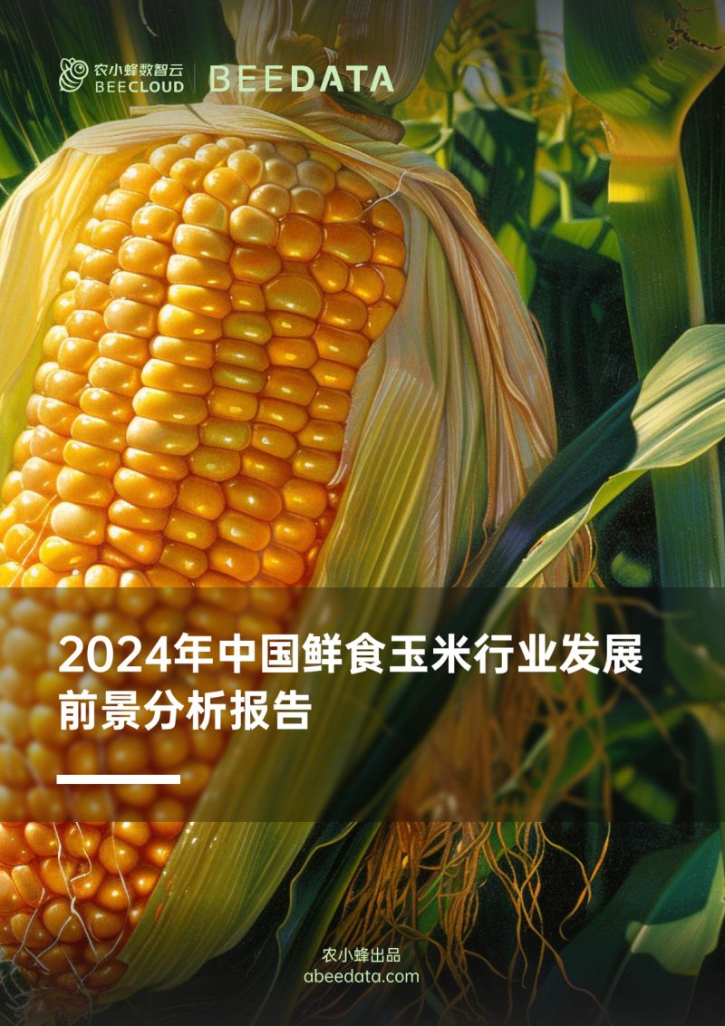 农小蜂-2024年中国鲜食玉米行业发展前景分析报告