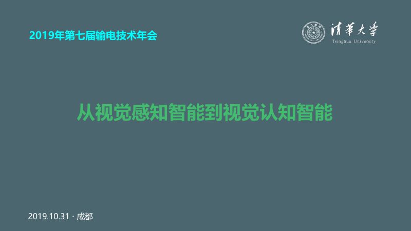 2019年从视觉感知智能到视觉认知智能