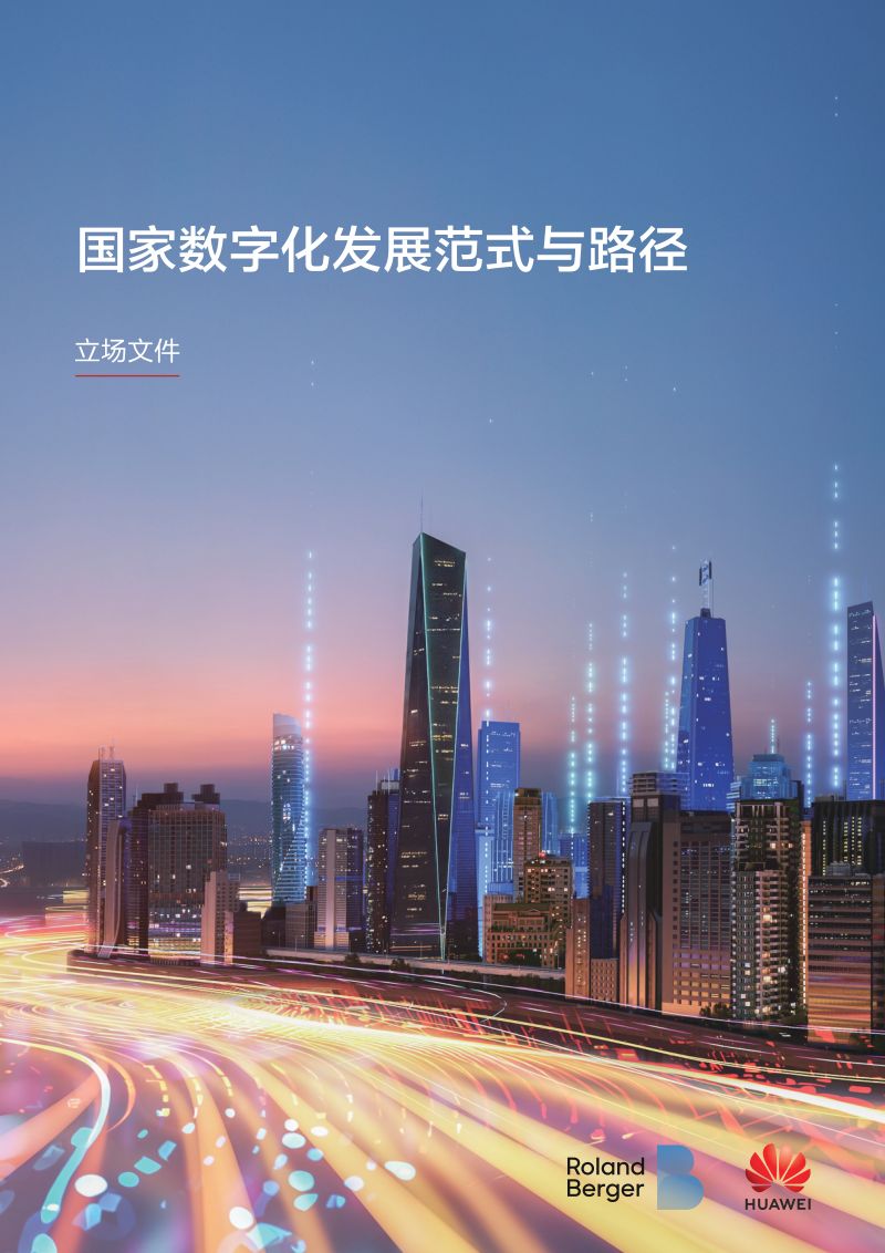 华为罗兰贝格2024国家数字化范式与路径-公共政策立场