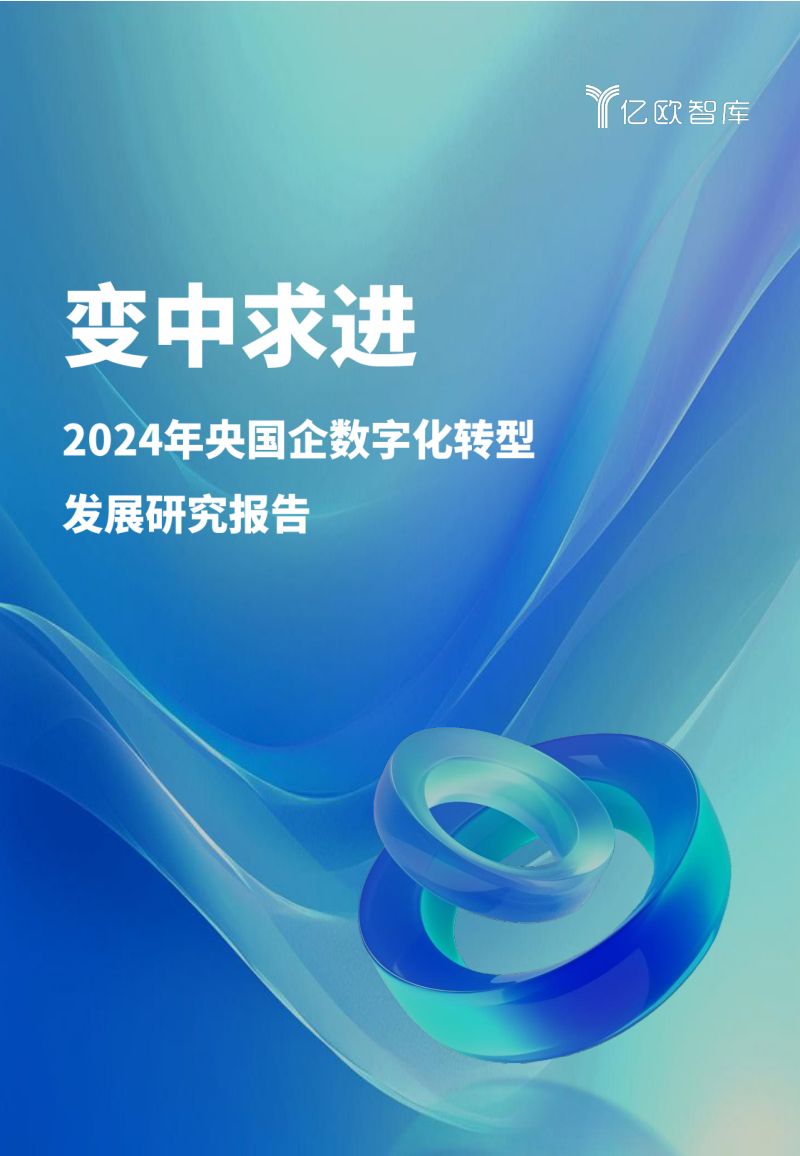 亿欧:变中求进——2024 国央企数字化转型发展研究报告(33页)