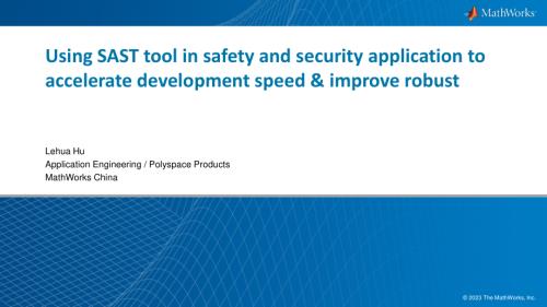 3-12543-Using SAST tool in safety and security application