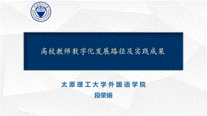 段荣娟教授_高校教师数字化发展路径及实践成果