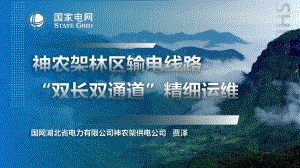 神农架林区输电线路“双长”“双通道”精益运维