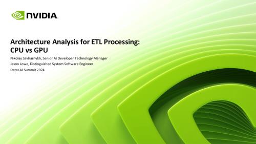 ETL 处理的架构分析:CPU 与 GPU
