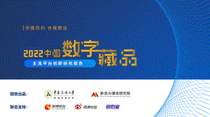 中国传媒大学：2022中国数字藏品主流平台创新研究报告（72页）