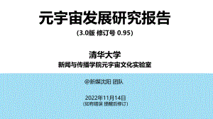 清华大学：元宇宙发展研究报告3.0版（2022）（256页）