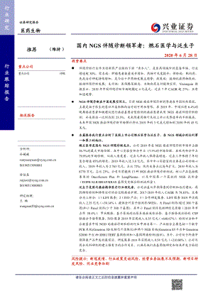【研报】医药生物行业：国内NGS伴随诊断领军者燃石医学与泛生子-20200628[65页]