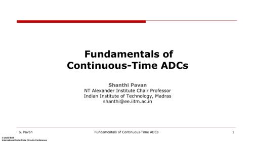 T7 - Fundamentals of Continuous-Time ADCs