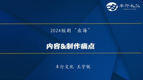 4 丰行文化 王宇锐-2024短剧出海-内容&制作痛点