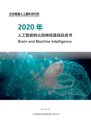 北京智源人工智能研究院：2020年人工智能的认知神经基础白皮书（51页）