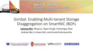 1C-202_Gimbal Enabling Multi-tenant Storage Disaggregation on SmartNIC JBOFs-University
