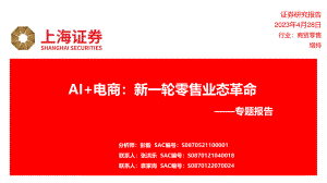 商贸零售行业专题报告：AI+电商新一轮零售业态革命-230428（20页）